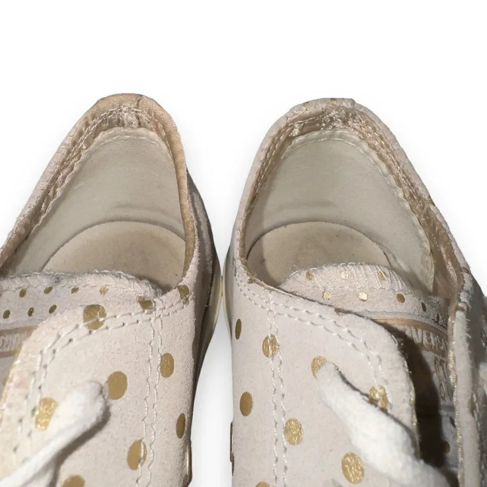 Converse Chuck Taylor All Star Suede Gold Polka Dot‎ Men's 6 Women's 8